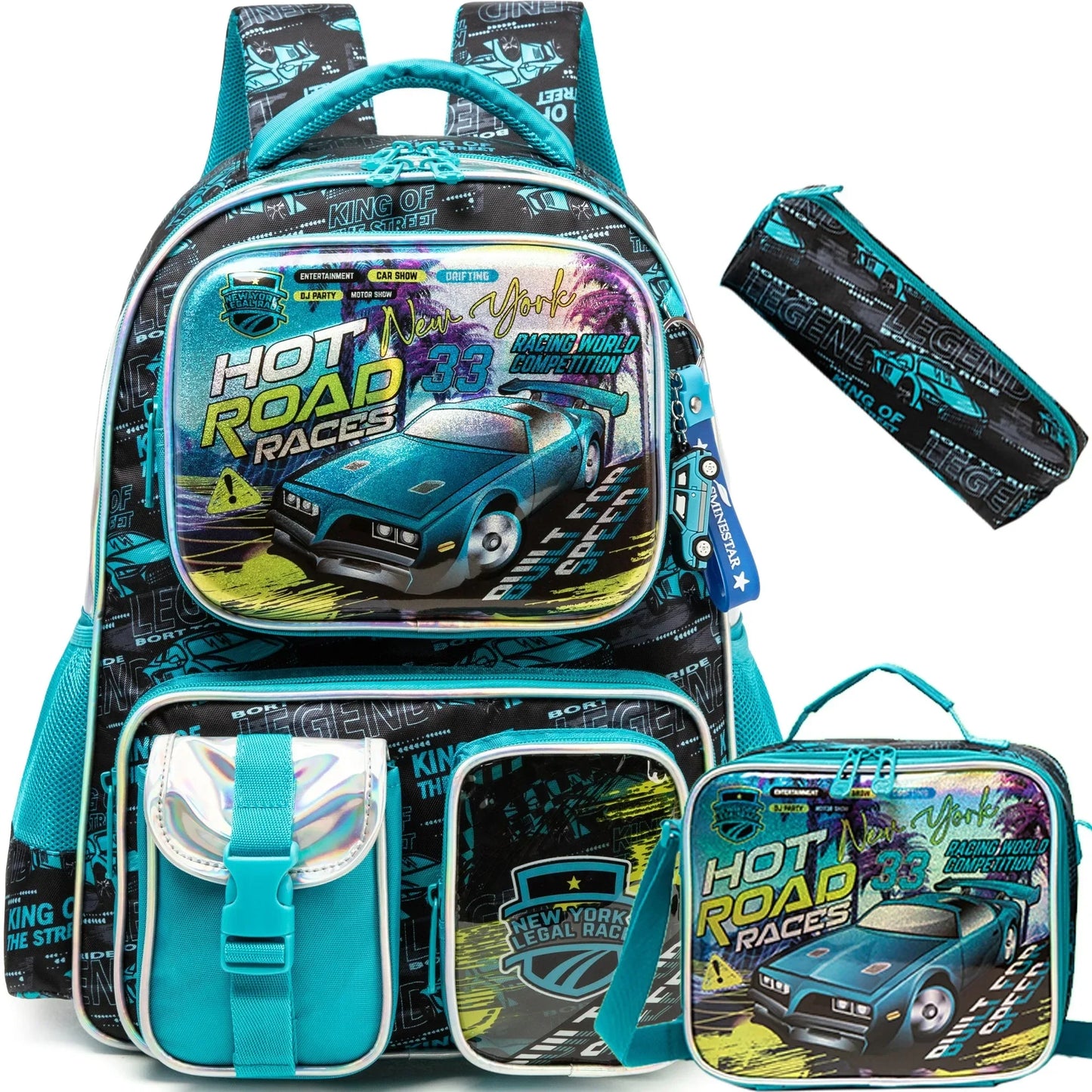 3-in-1 Kids School Backpack Set