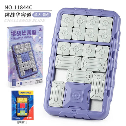 Huarong Road Sliding Block Brain Teaser Puzzle Game