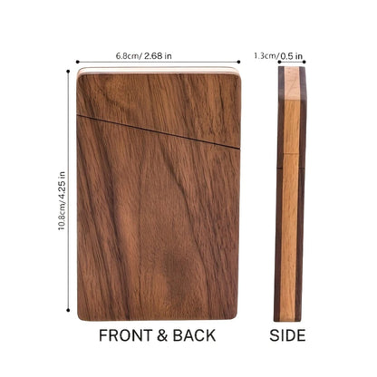 Walnut Wood Business Card Holder