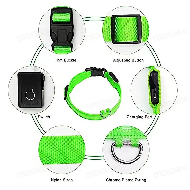 LED Luminous Dog Collar