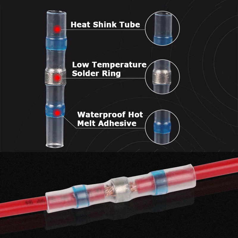 Heat Shrink Solder Seal Waterproof Wire Connectors