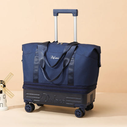 Foldable Wheeled Travel Luggage Bag