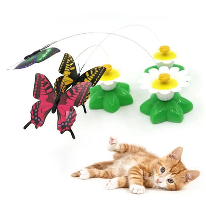 Interactive Rotating Butterfly Cat Toy