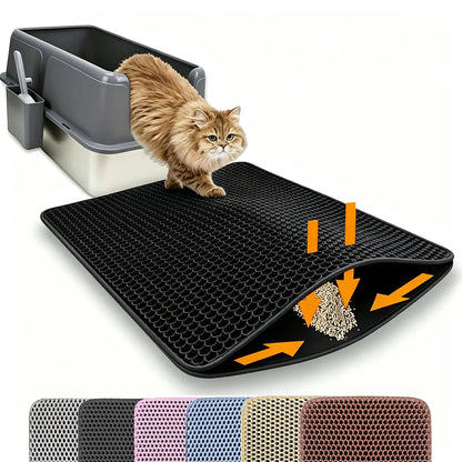 Double-Layer Waterproof Cat Litter Mat