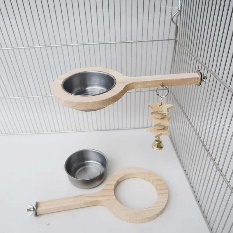 Parrot Perch Feeder Stand