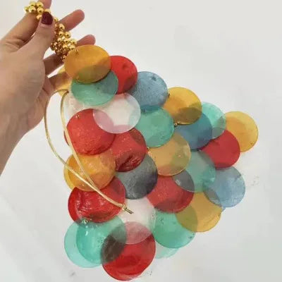 Luxury Beaded Shell Evening Handbag