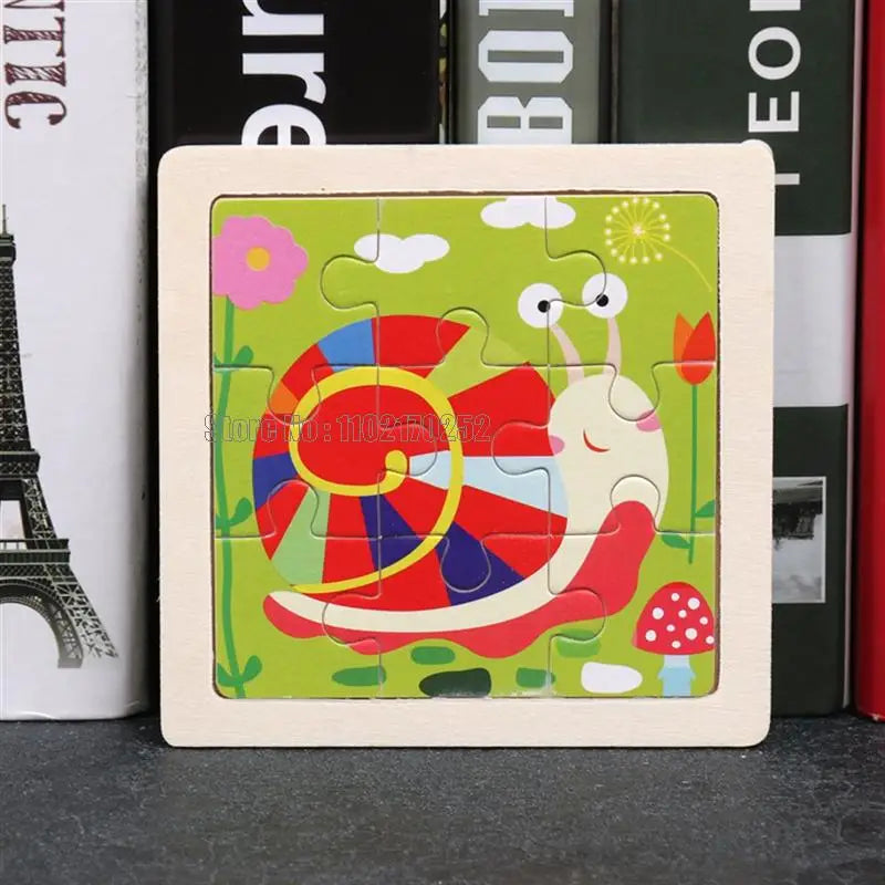 Mini Wooden 3D Puzzle Set for Kids