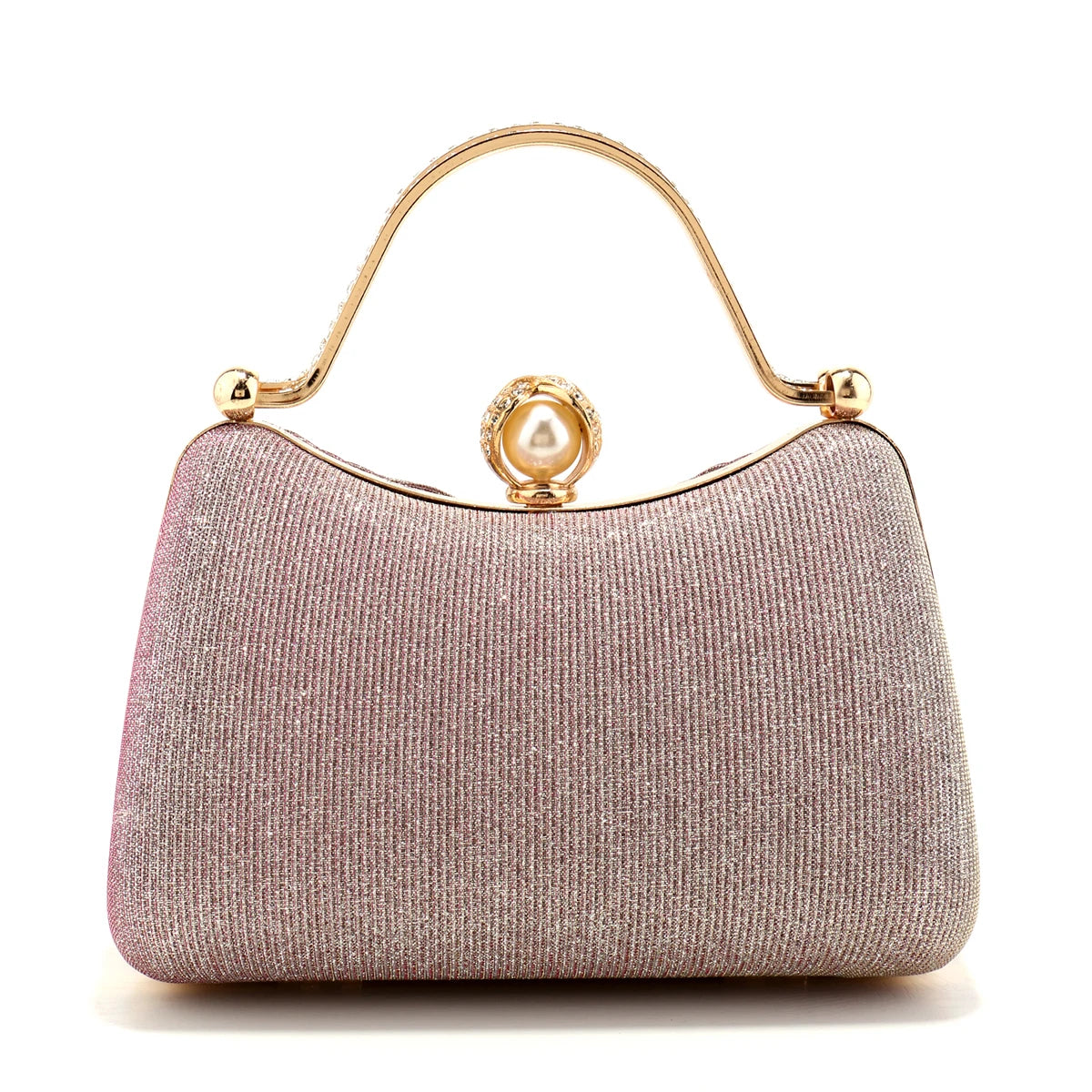 Bow Ruched Evening Clutch Bag