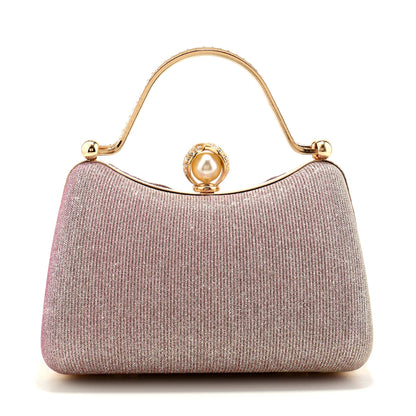 Bow Ruched Evening Clutch Bag