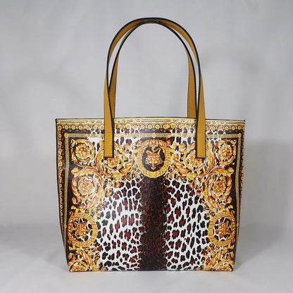 Italian-Inspired Printed PU Leather Tote Bag