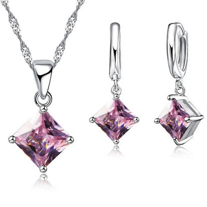 925 Sterling Silver Necklace & Earring Set