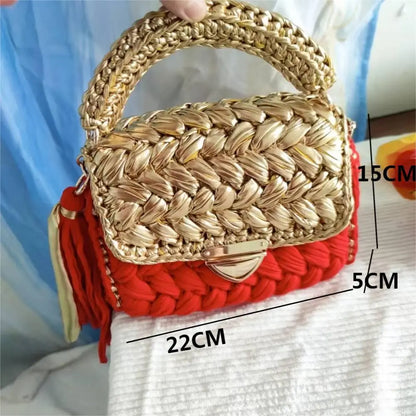 Handwoven Crossbody Satchel Bag