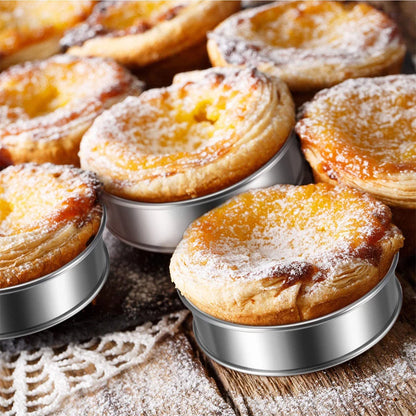 Stainless Steel Tart Ring Baking Mould Set
