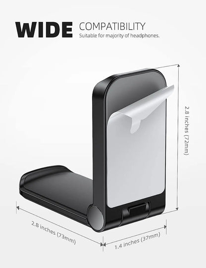 Foldable Adhesive Headphone Holder