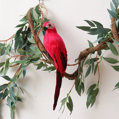 Realistic Artificial Parrot Ornament