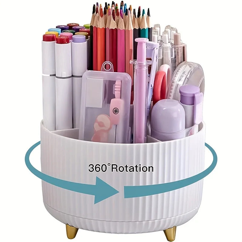 360° Rotating Desktop Pen Organiser