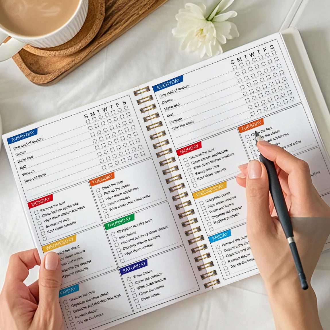 Home Organization & Housekeeping Schedule Journal