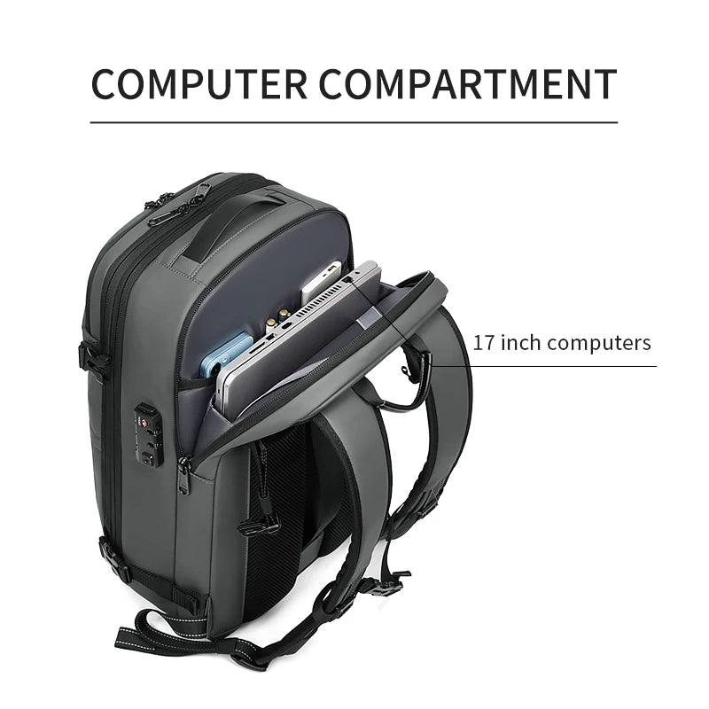 Expandable Vacuum Compression Travel Backpack