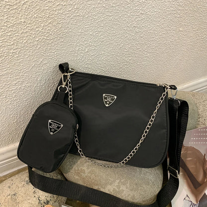 Nylon Crossbody Shoulder Bag Set