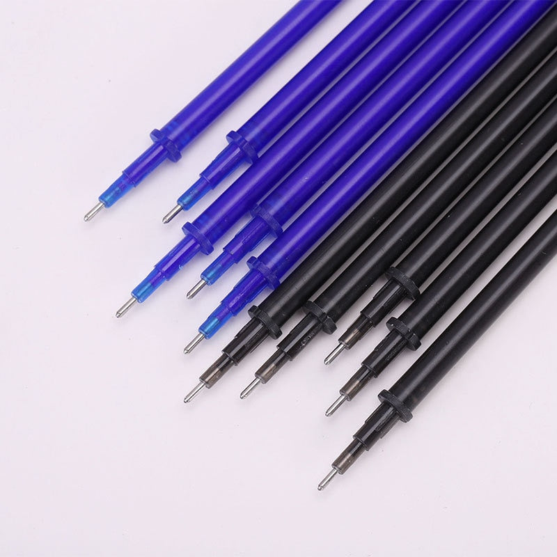 20Pcs Erasable Gel Pen Refill 0.35mm Black/Blue/Red/Green/Purple/Orange Ink