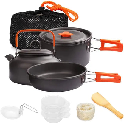 Camping Cookware Kit for Hiking, Picnic & Outdoor Cooking
