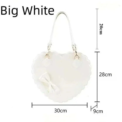 Heart-Shaped Lolita Crossbody Handbag