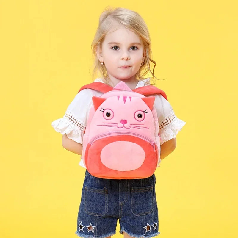 3D Cartoon Plush Kids Backpack