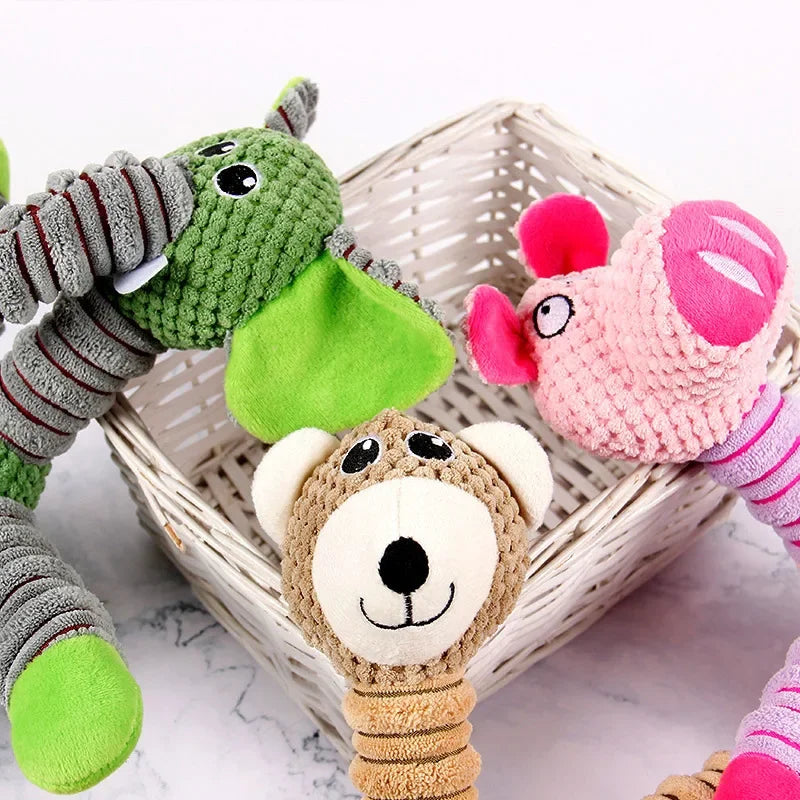 Animal Plush Squeaky Dog Toy