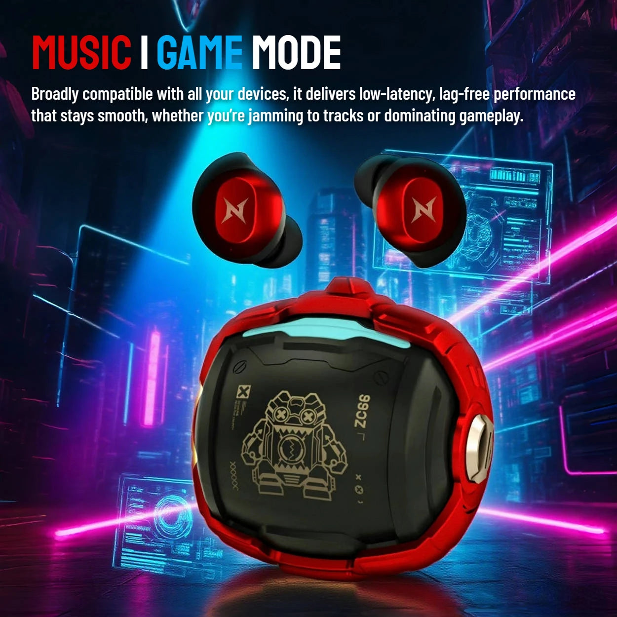 ZOMBIES CAT B12 Bluetooth 5.4 TWS Sports Earbuds