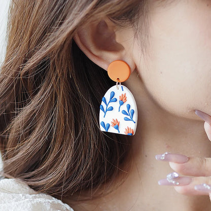 Classic Bohemiam Drop Bright Color Earrings