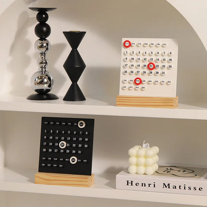 Wooden Perpetual Calendar – Adjustable Montessori Desk Calendar