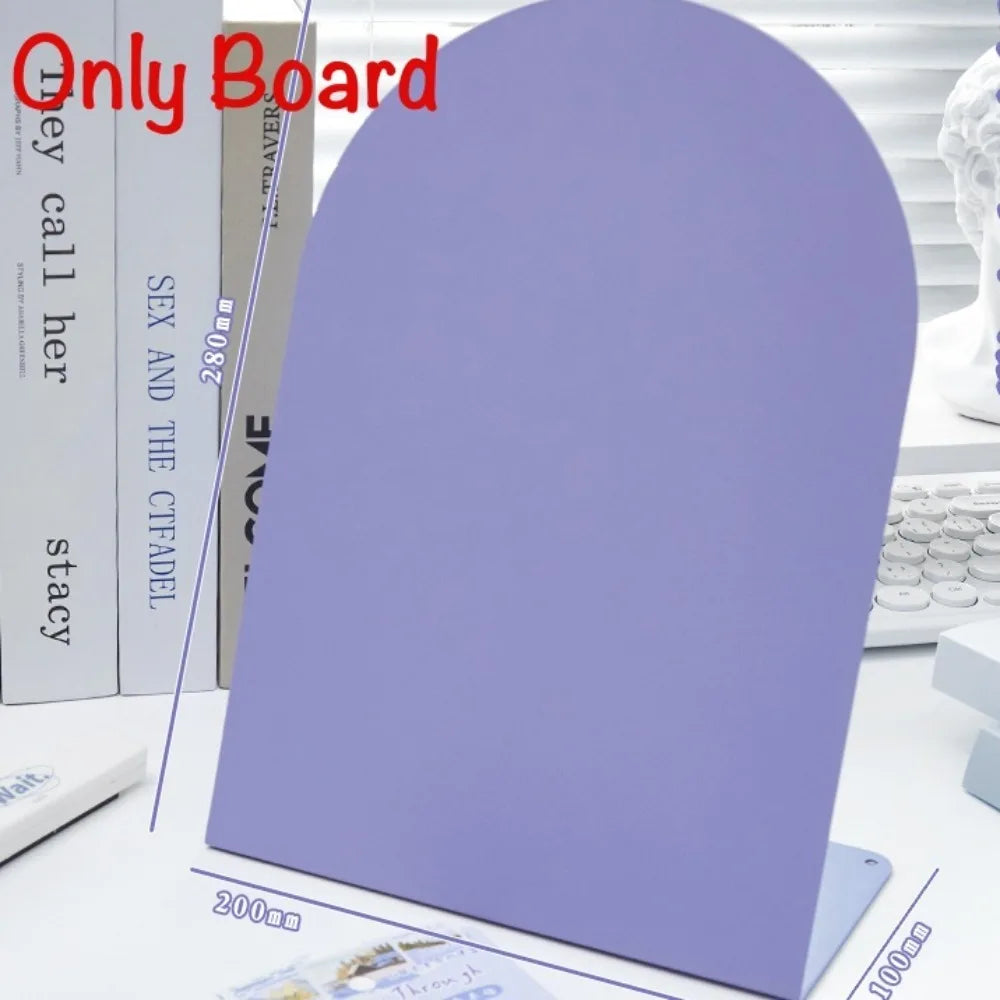Desktop Magnetic Message Board with Storage Shelf