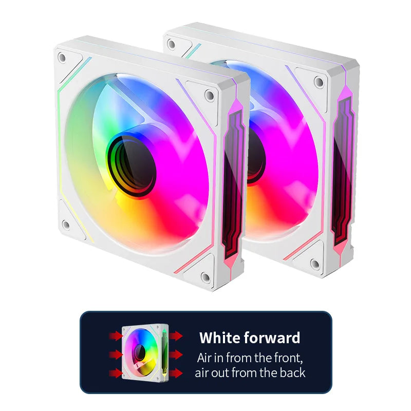 120mm ARGB Infinity Mirror Cooling Fan with PWM Control