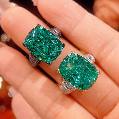 Lab-Created Paraiba Tourmaline Adjustable Ring