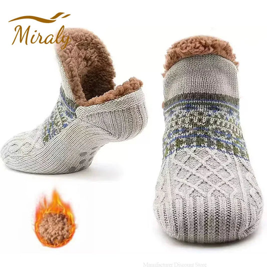 Warm Fleece Non-Slip Floor Socks