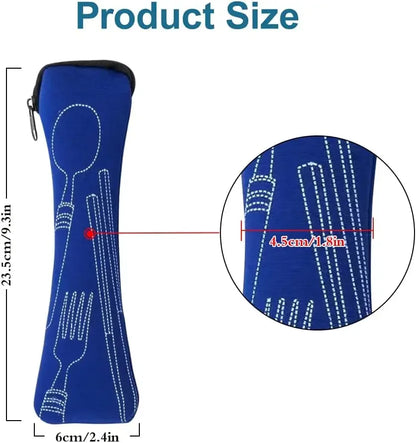 Portable Cutlery Storage Bag with Zipper