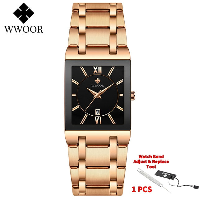 WWOOR Brand Luxury Gold Bracelet for Men