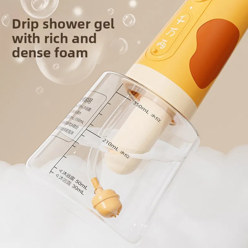 USB Rechargeable Electric Foam Dispenser for Pet Bathing