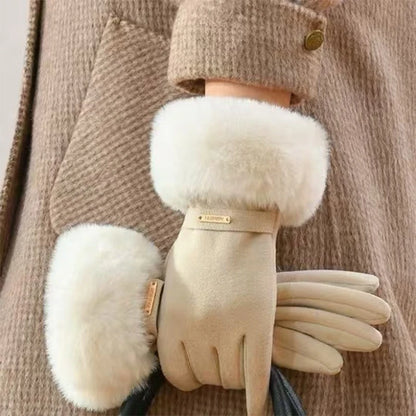 Women’s Winter Cycling Gloves with Velvet Lining