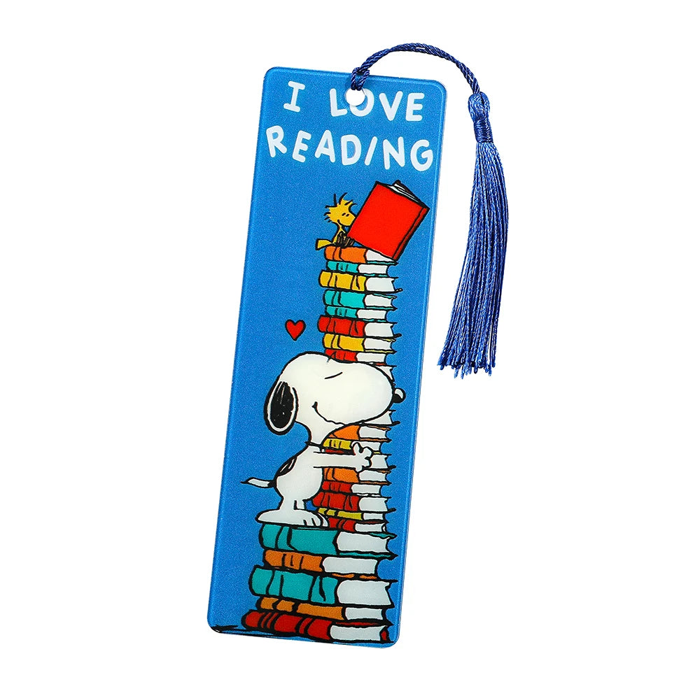 Cute Snoopy Acrylic Bookmark with Tassel