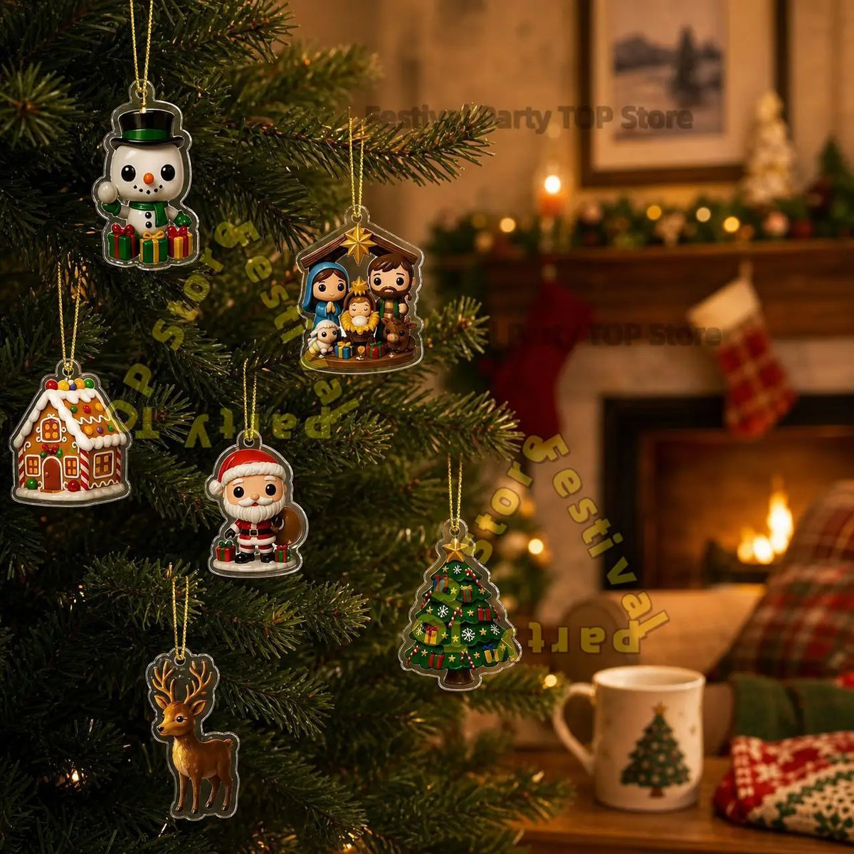 24-Day Christmas Countdown Ornament Box