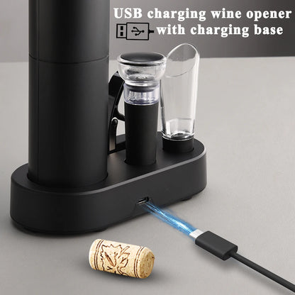 USB Rechargeable Electric Wine Opener Set