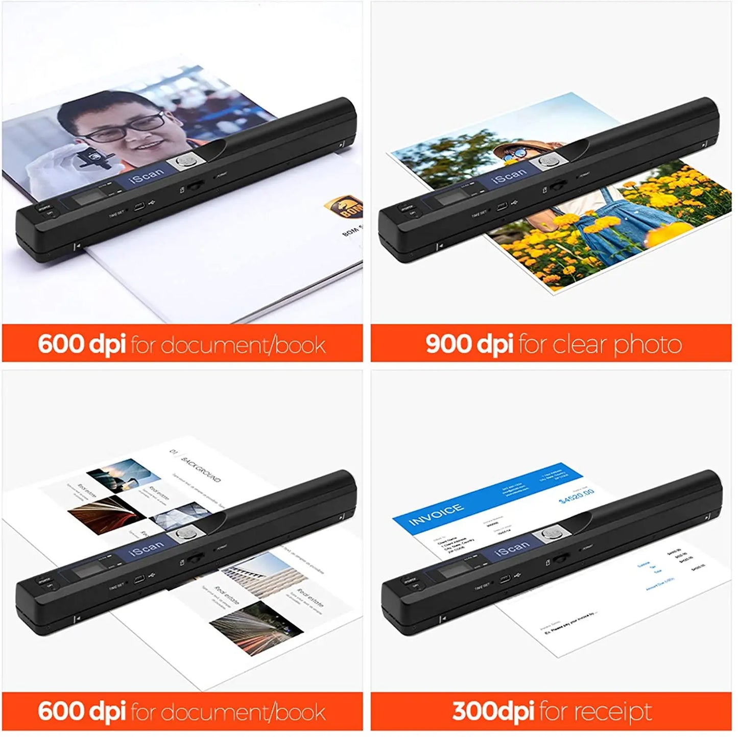 Portable Handheld Document Scanner