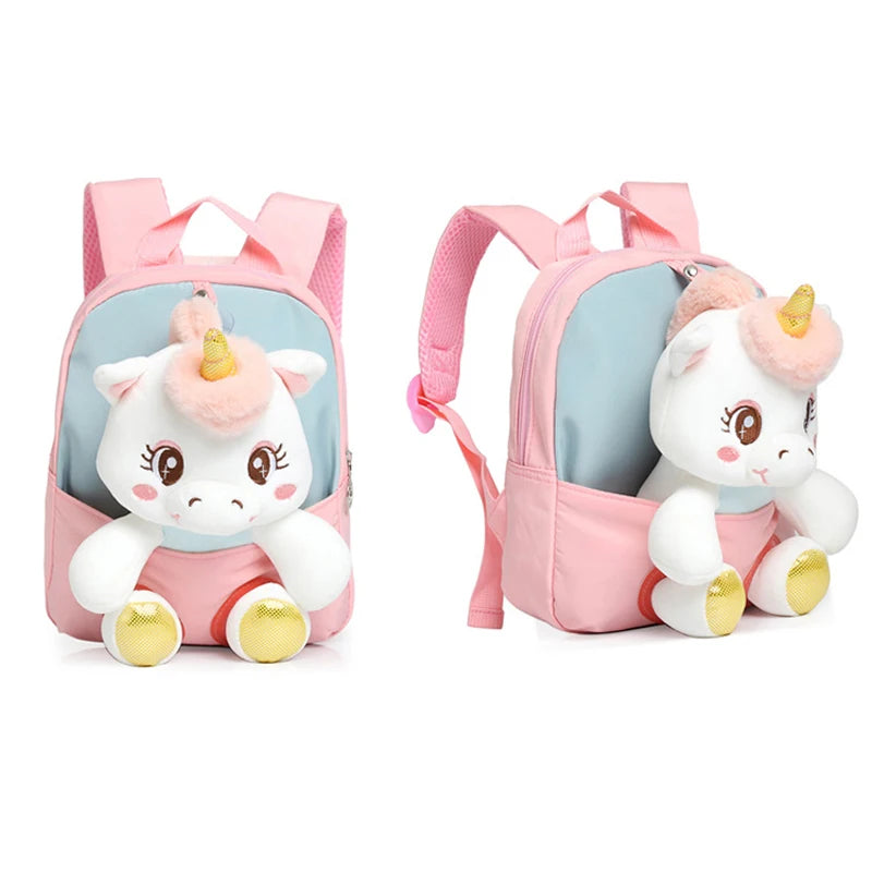 Plush 3D Unicorn Kids Backpack
