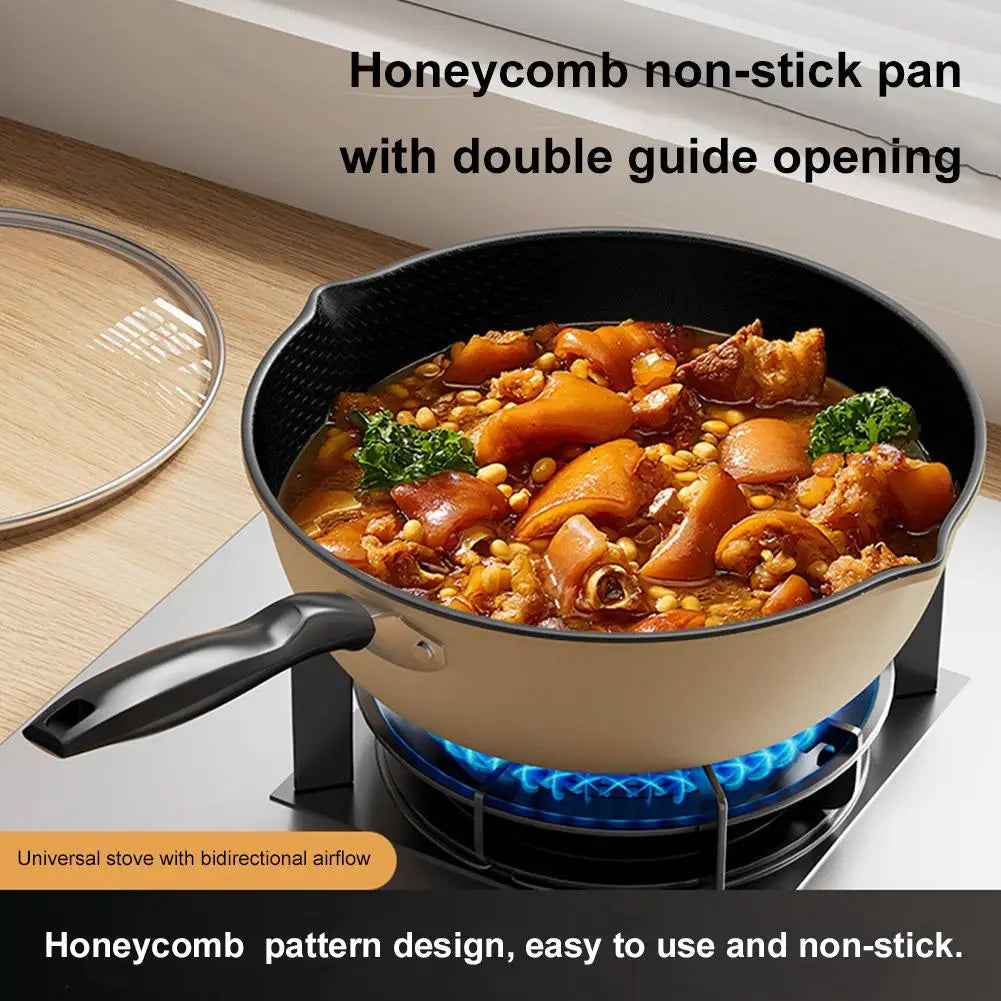 Honeycomb Non-Stick Wok Frying Pan