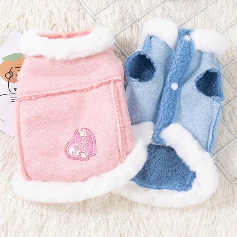 Winter Warm Fleece Pet Jacket for Dogs & Cats