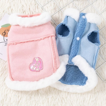 Winter Warm Fleece Pet Jacket for Dogs & Cats