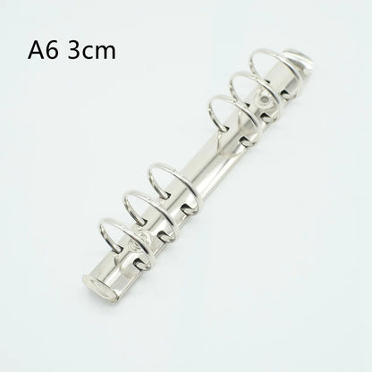 A4 B5 A5 A6 A7 B7 Loose-Leaf Spiral Notebook Metal Clip Ring