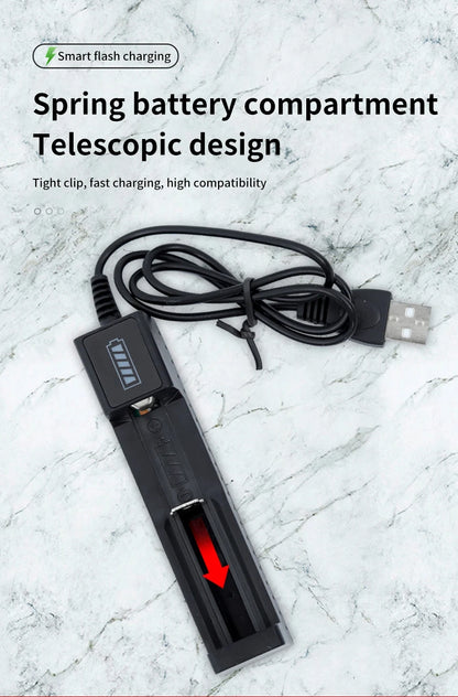 USB Charger for Rechargeable Lithium-Ion Batteries