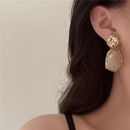 Geometry Resin Stud Earrings
